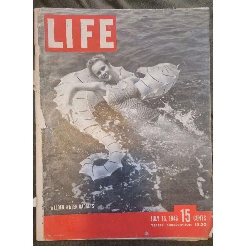 Vintage LIFE Magazines Lot of 3 1946 1948 Complete w/ Sleeves & Boards